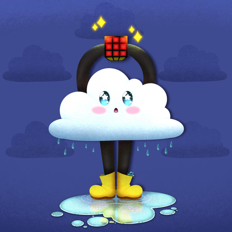 Rubik&#39;s Cube Nuage OC