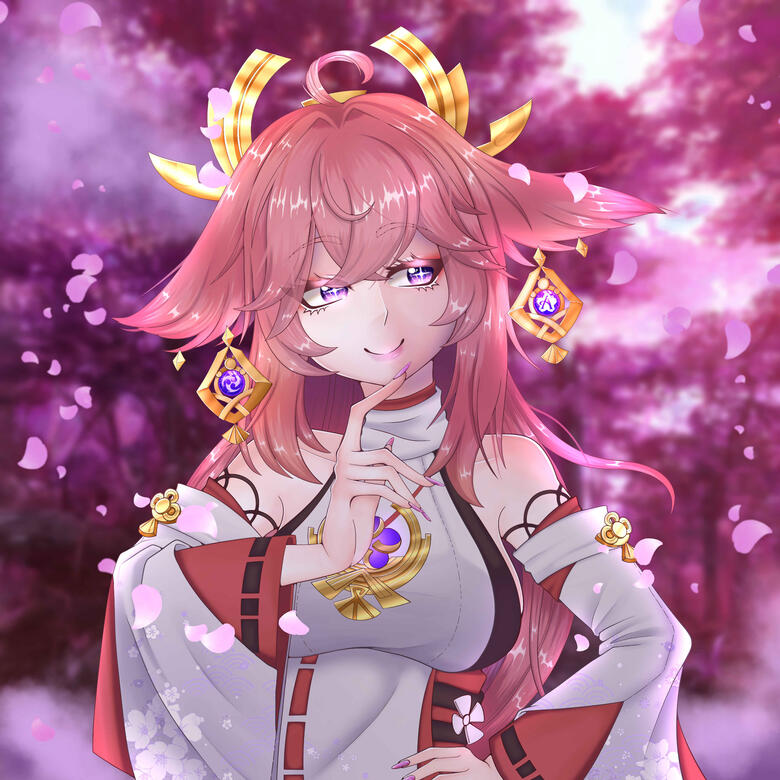 Genshin Yae Miko Fanart