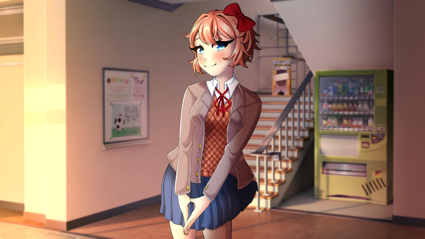 Doki Doki Literature Club Sayori Fanart
